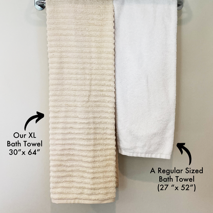 Towels by GUS National Park Collection - Bleach & Dye Free Natural American Made Ribbed Cotton Towels