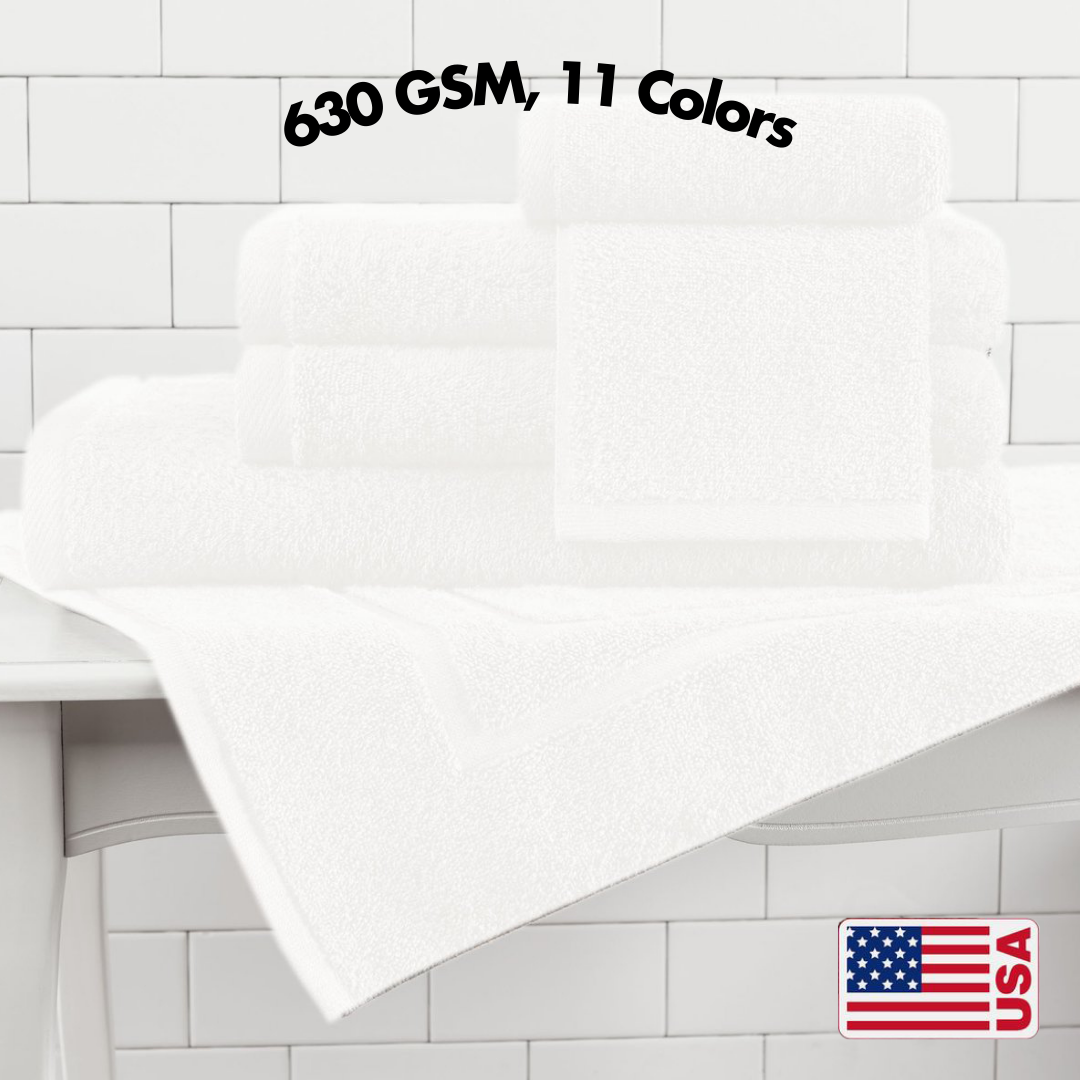 100% Cotton USA Towels 6 Piece Sets - 11 Colors! - TowelsbyGUS