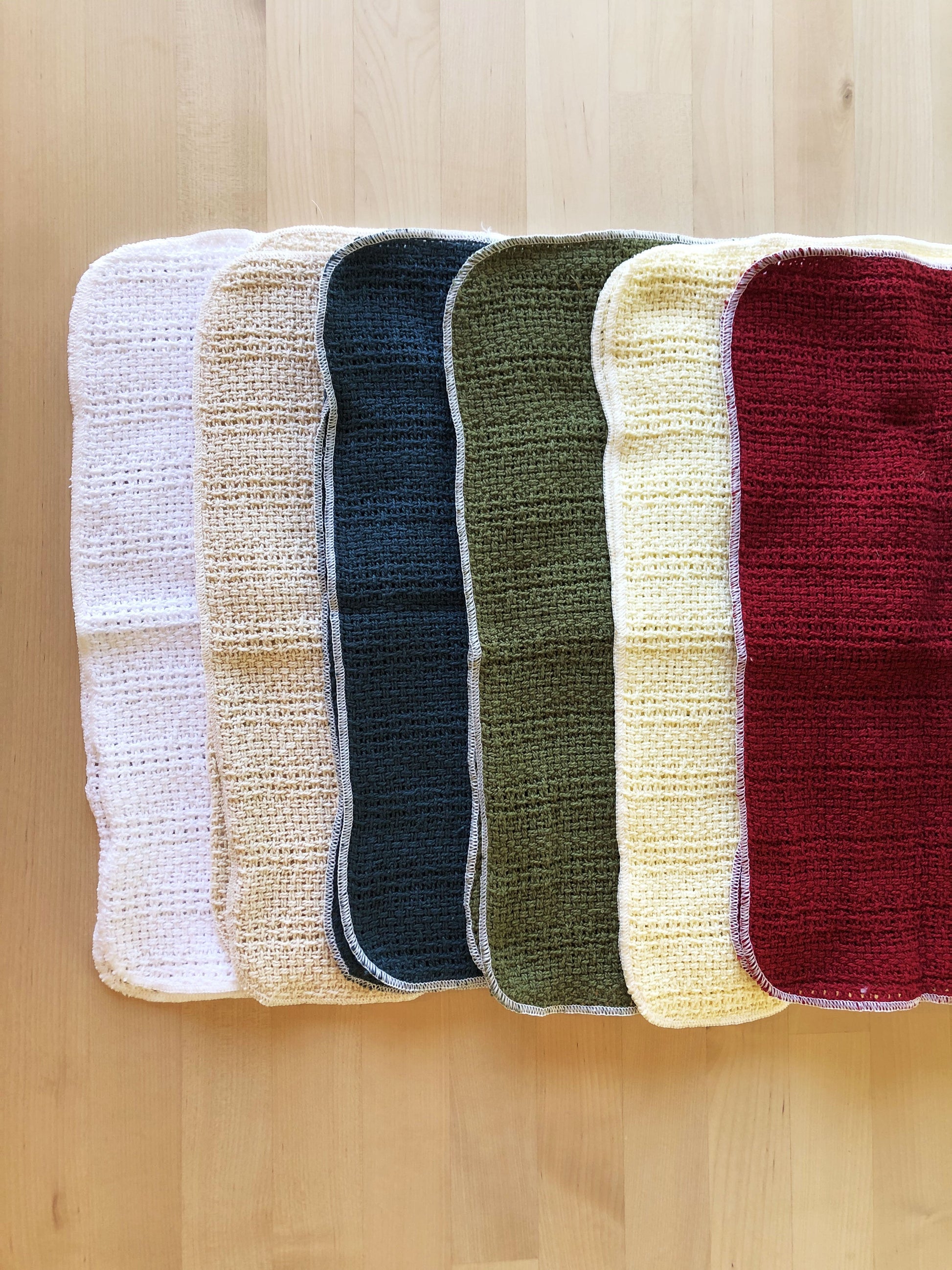 Made in the USA Dish Cloths - Set of 4 - American Made Dish Cloths Towels - American Home USA - 6 Colors