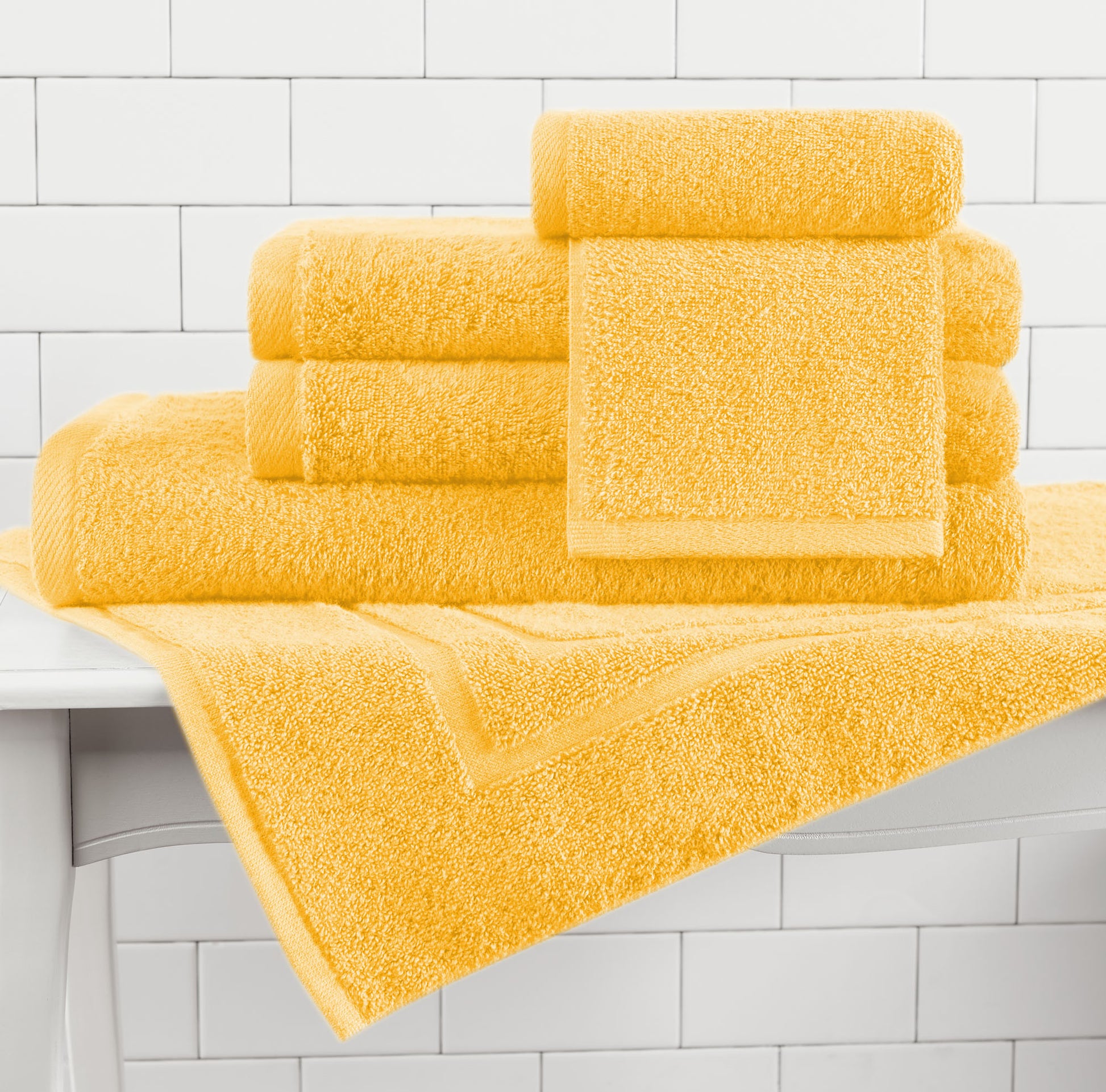 Brand – Pinzon 6 Piece Pima Cotton Bath Towel Set - Mineral Green